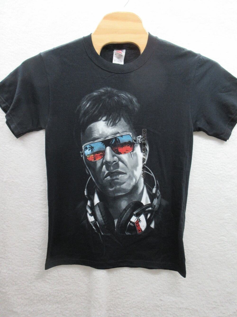 NWOT Scarface Al Pacino Tony Montana Miami Sunglasses T-shirt Men's Small